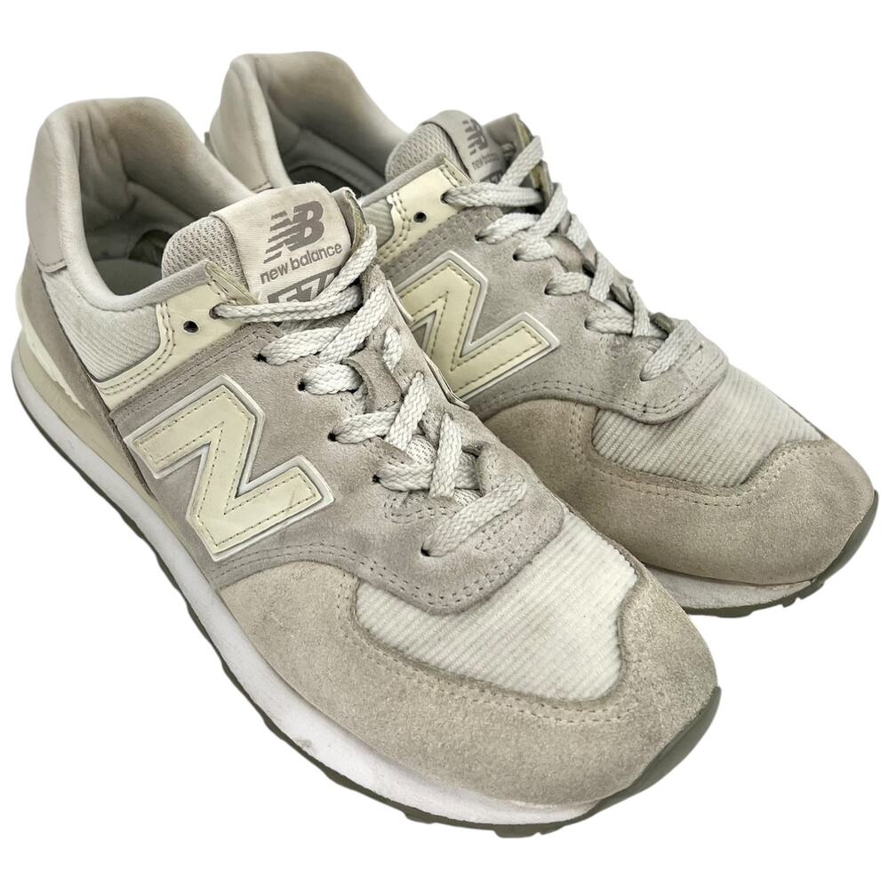 New Balance 574 Women’s Sneakers Gray Cream Suede Size 9